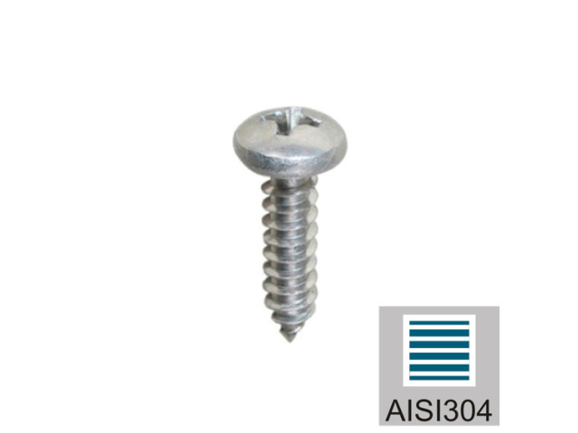 Woodden screw inox AISI304, 5x20mm